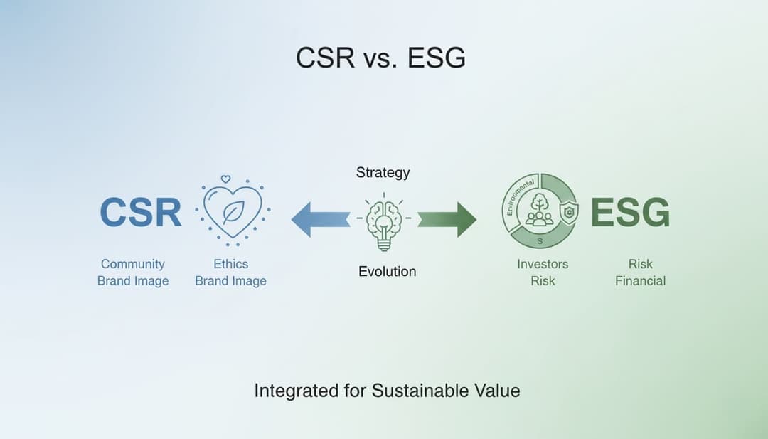 CSRとESGの違い:意味・役割・活用方法