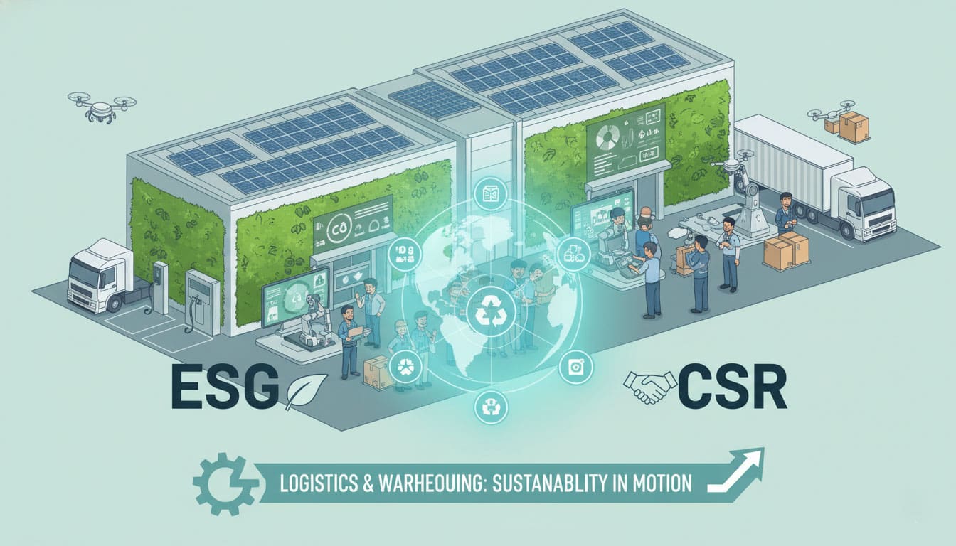 ESG & CSR Ngành Logistic và Kho Bãi – Xu Hướng hay Lợi Thế Cạnh Tranh?