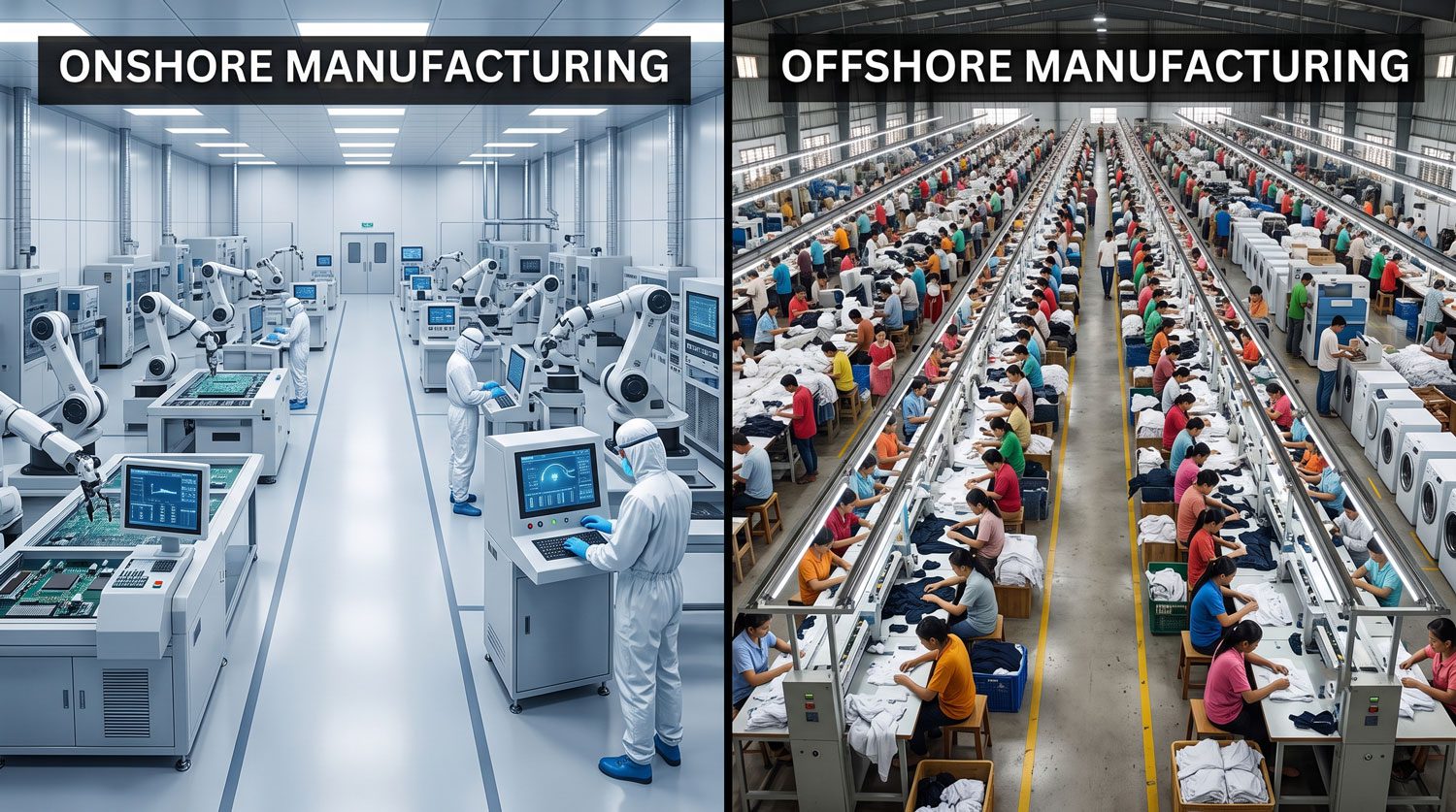 so sánh giữa onshore và offshore